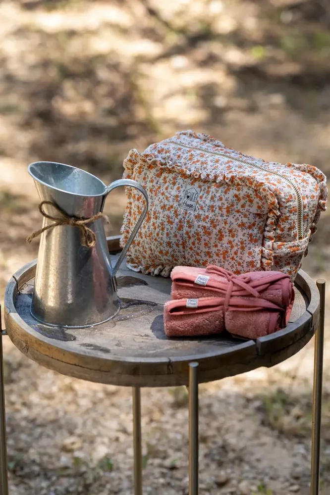 Travel accessories - Ruffled Toiletry Bag - POULE HOUSE
