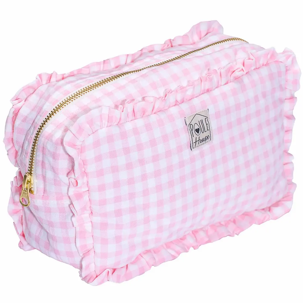 Travel accessories - Ruffled Toiletry Bag - POULE HOUSE