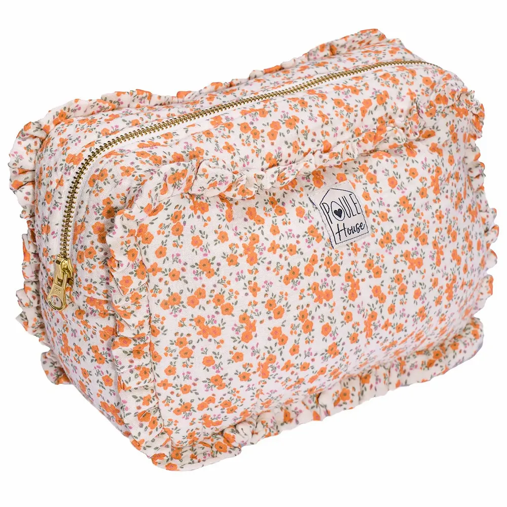 Travel accessories - Ruffled Toiletry Bag - POULE HOUSE