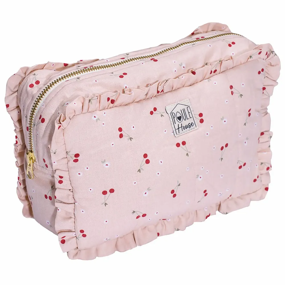 Travel accessories - Ruffled Toiletry Bag - POULE HOUSE
