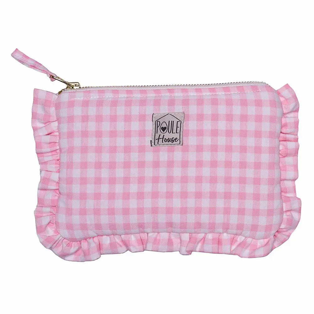Travel accessories - Ruffled Toiletry Bag - POULE HOUSE