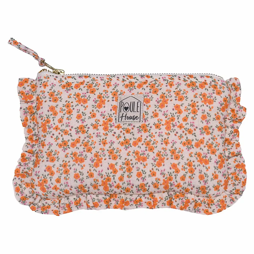 Travel accessories - Ruffled Toiletry Bag - POULE HOUSE