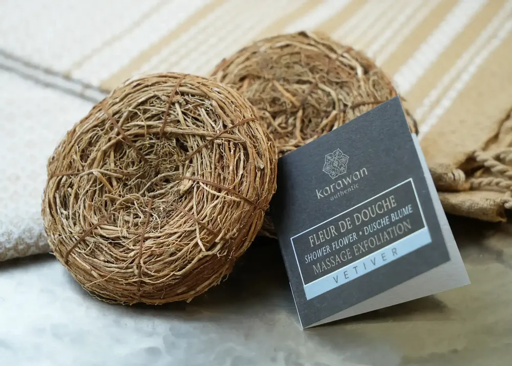 Cosmétiques - FLEUR DE DOUCHE - VETIVER - LOT DE 6 - KARAWAN AUTHENTIC