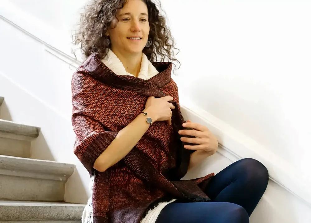 Foulards et écharpes - ETOLE EN SOIE ERI "ESHANI" ARGILE - KARAWAN AUTHENTIC