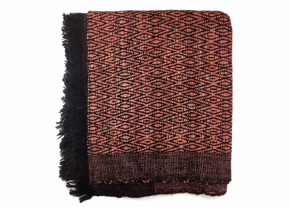 Foulards et écharpes - ETOLE EN SOIE ERI "ESHANI" ARGILE - KARAWAN AUTHENTIC