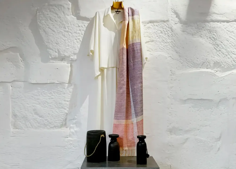 Foulards et écharpes - ETOLE EN SOIE "AZMAR" - KARAWAN AUTHENTIC