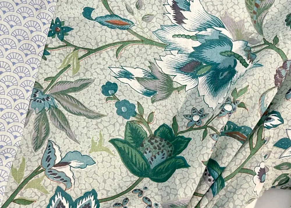 Apparel - KIMONO BLUE GARDEN - KARAWAN AUTHENTIC