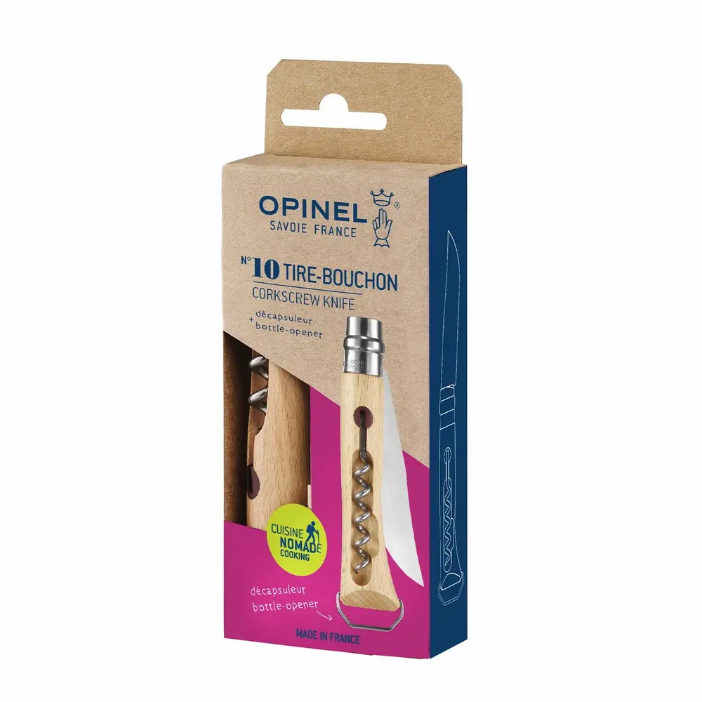 Couteaux - Couteau N°10 tire-bouchon décapsuleur - OPINEL