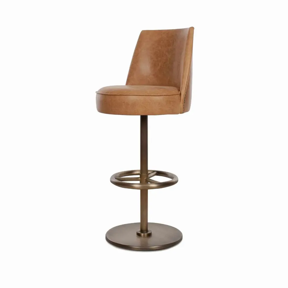 Stools for hospitalities & contracts - Bono Leather Stool | Stool - CREARTE COLLECTIONS