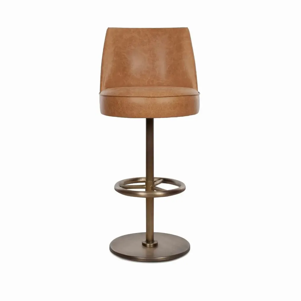 Stools for hospitalities & contracts - Bono Leather Stool | Stool - CREARTE COLLECTIONS