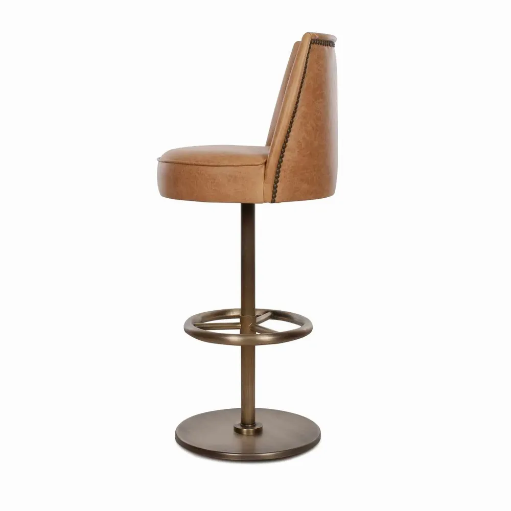 Stools for hospitalities & contracts - Bono Leather Stool | Stool - CREARTE COLLECTIONS