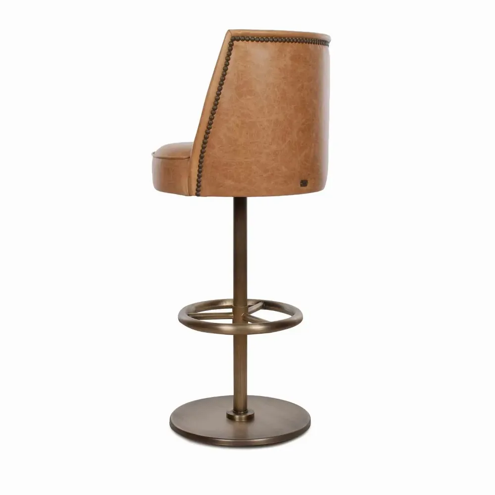 Stools for hospitalities & contracts - Bono Leather Stool | Stool - CREARTE COLLECTIONS