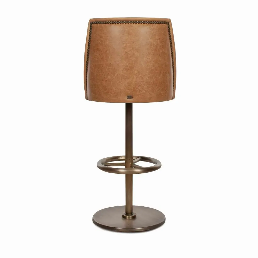 Stools for hospitalities & contracts - Bono Leather Stool | Stool - CREARTE COLLECTIONS
