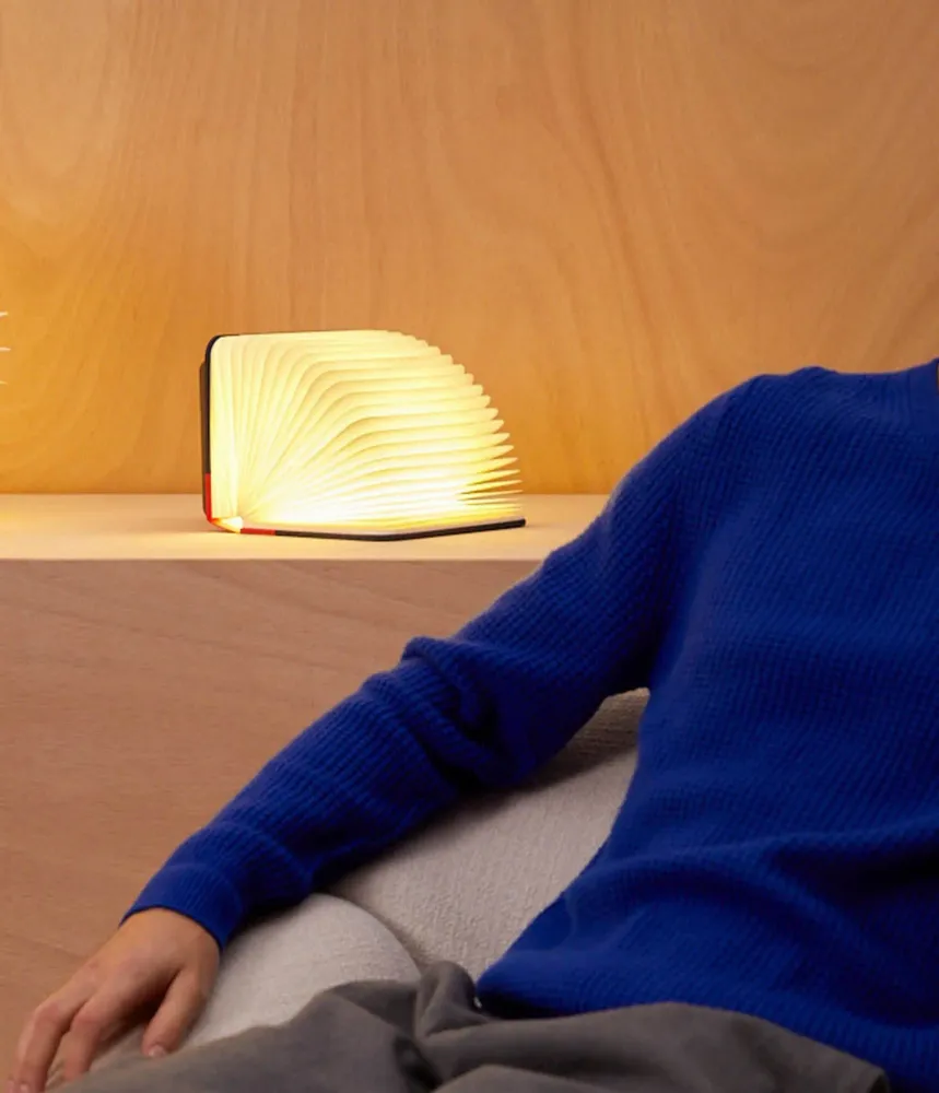 Lampes sans fil - Lampe Lito Mini Book jaune/bleu marine - LUMIO