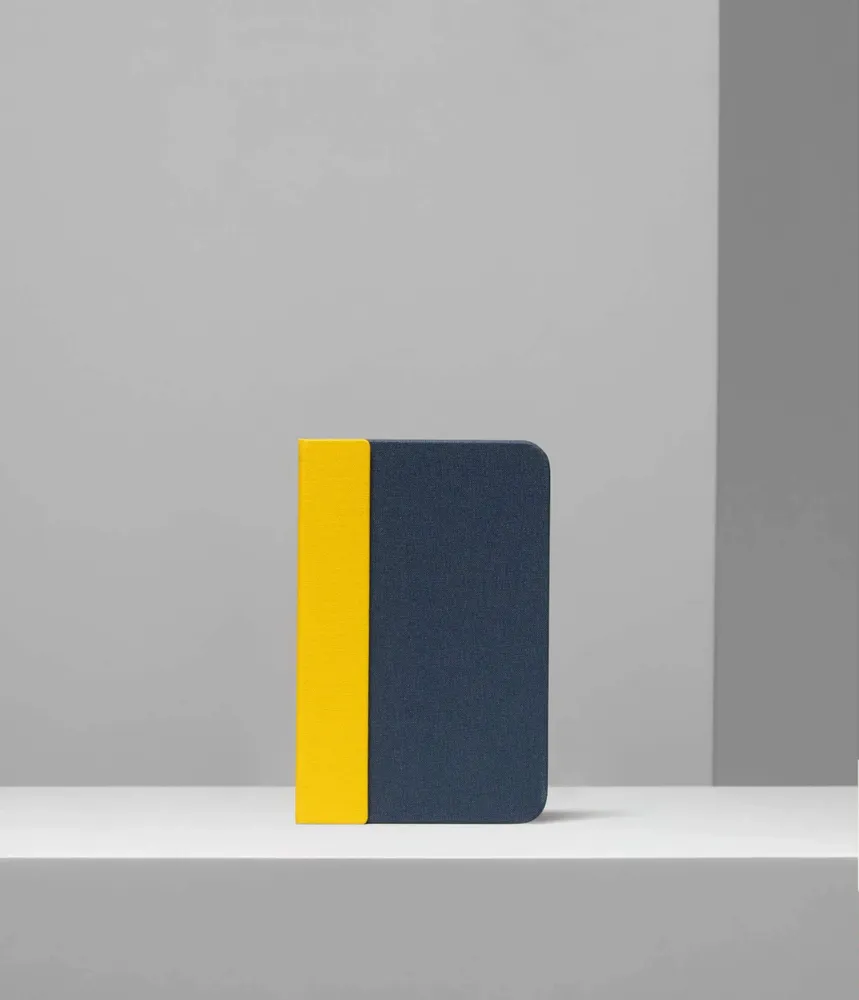 Lampes sans fil - Lampe Lito Mini Book jaune/bleu marine - LUMIO