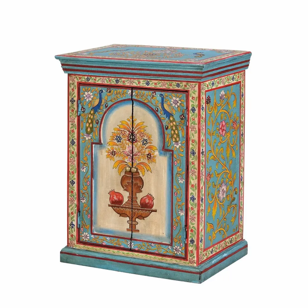 Night tables - Multicolored mango wood bedside table - GINER Y COLOMER
