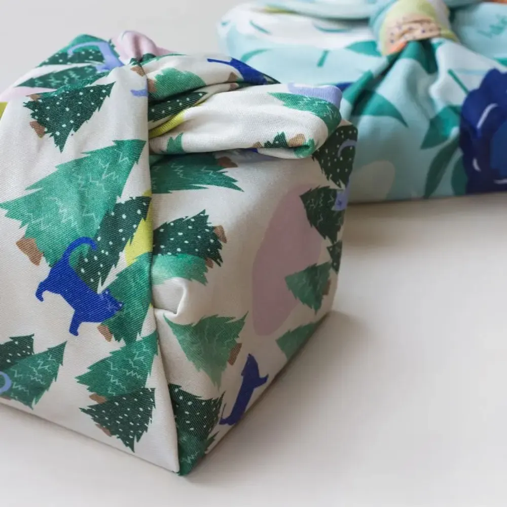 Gifts - Reusable gift wrap (furoshiki) 75 x 75 cm - PAKÉ