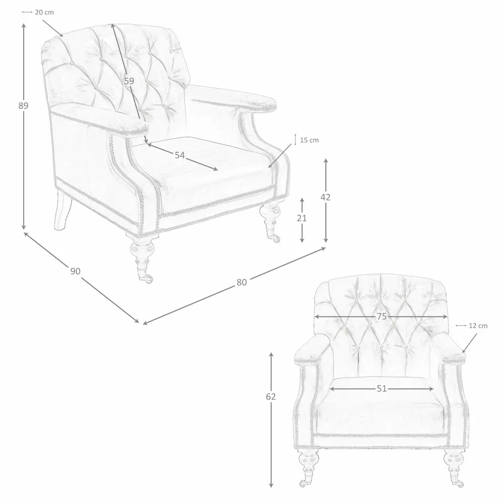 Fauteuils - Fauteuil Chester en cuir marron cognac - ANGEL CERDÁ