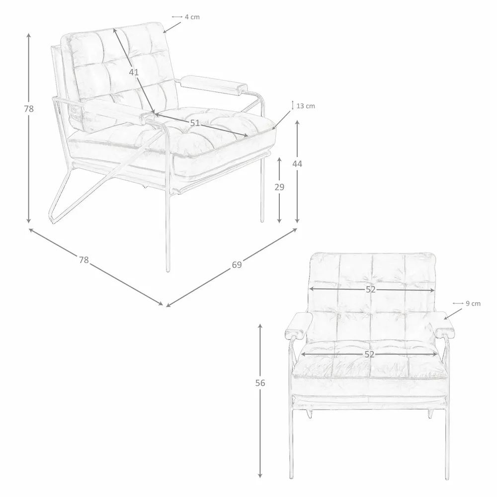 Fauteuils - Fauteuil en cuir marron cognac - ANGEL CERDÁ