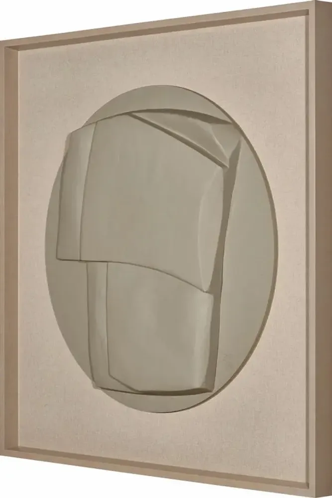 Services - 'Esquisto 04 Circular Moka' - Original Painting - 110x110cm - PERSPECTIVA 10