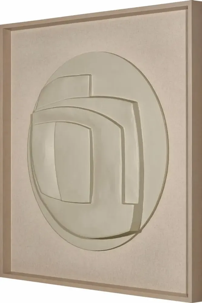 Services - 'Esquisto 01 Circular Gris' - Original Painting - 110x110cm - PERSPECTIVA 10