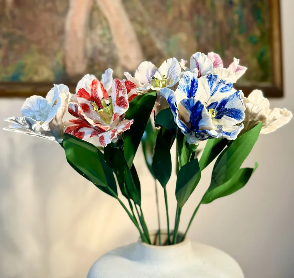 Ceramic - Parrot tulip - FLEURIR L AVENIR