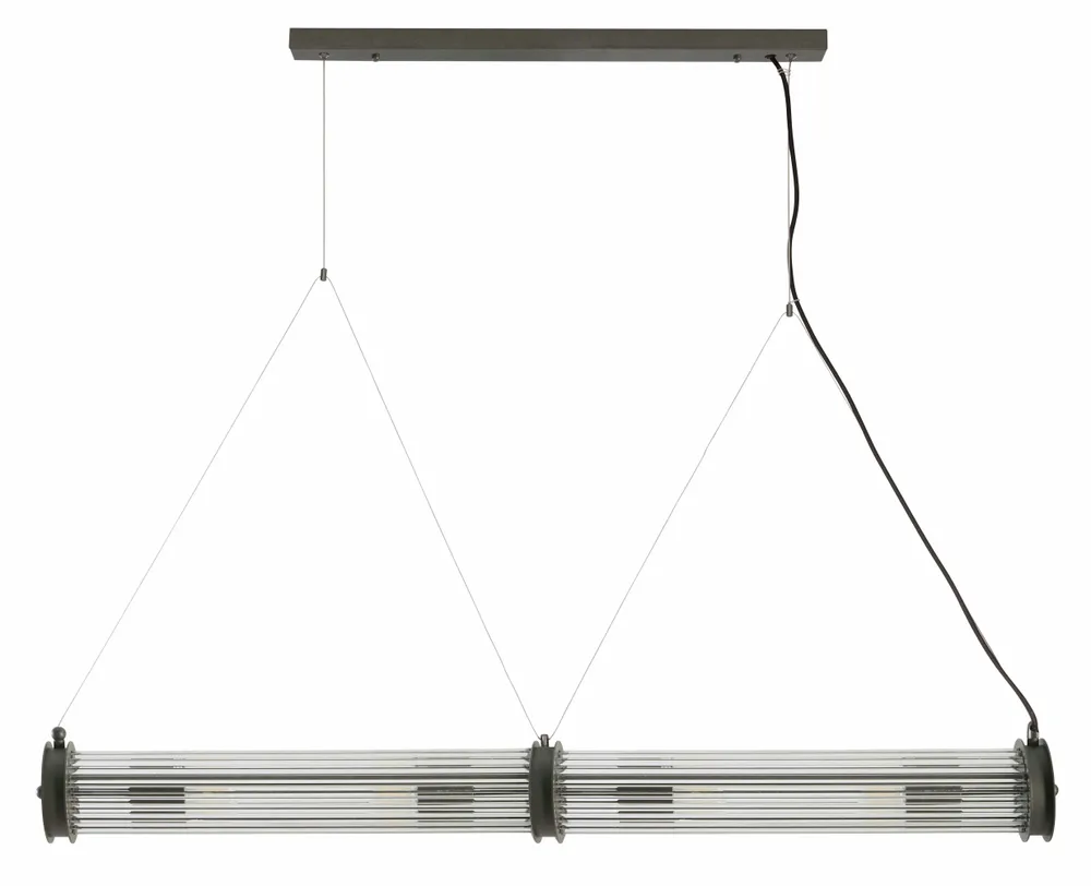 Suspensions - Lustre double Tube - SIGNATURE MOBILIER ET DÉCORATION