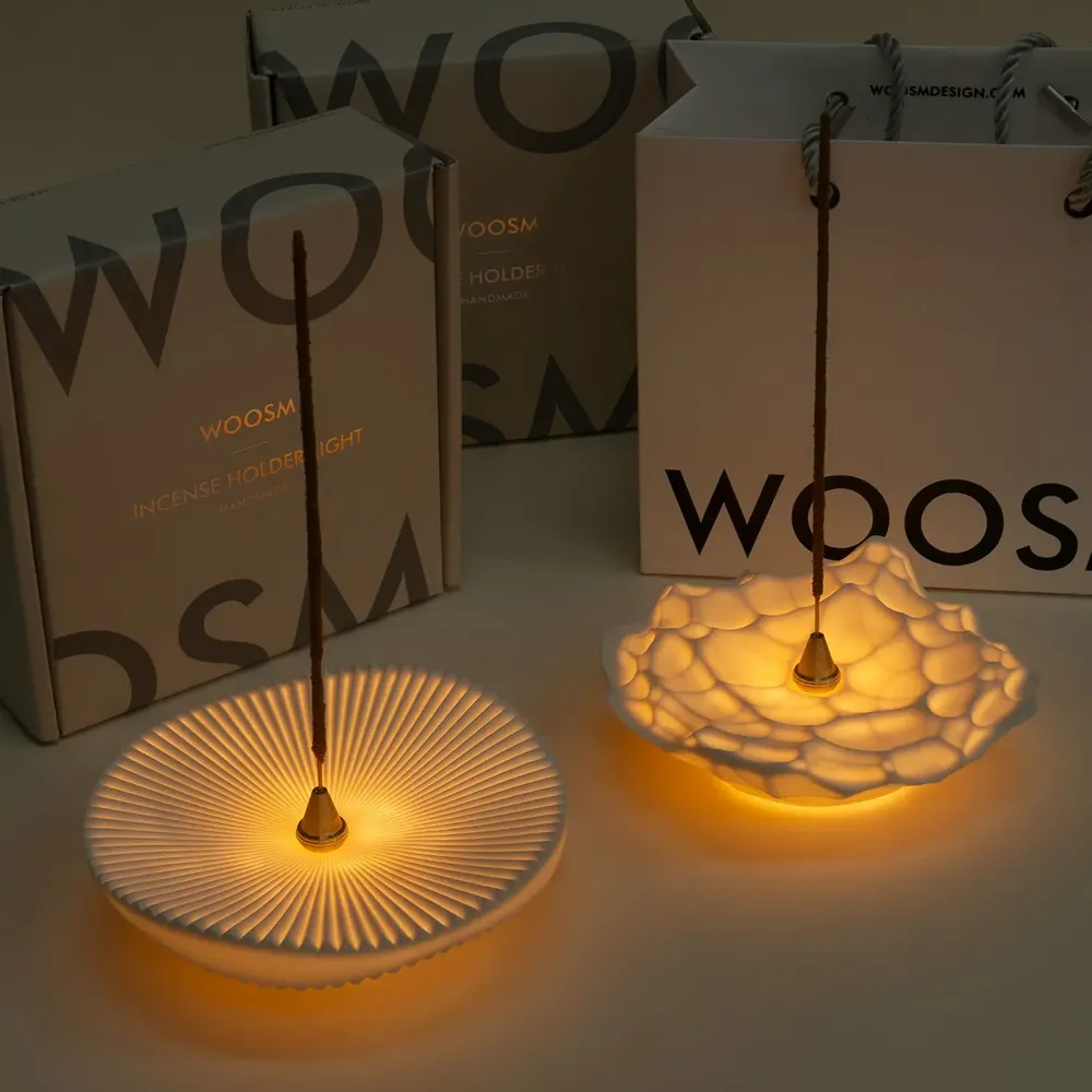 Table lamps - Incense Holder Light - Made of ceramic - WOOSM