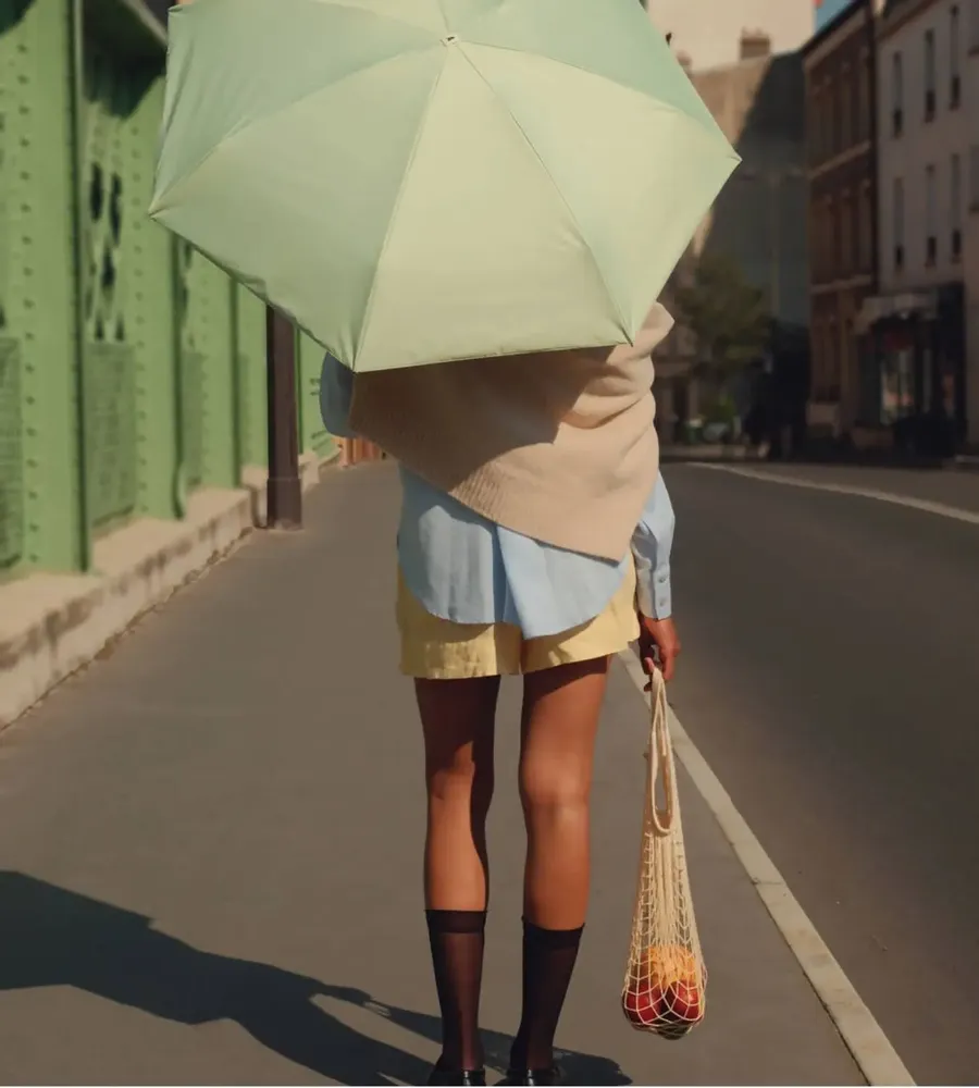 Prêt-à-porter - Mini parapluie-ombrelle anti-UV – Vert Lagon – Altaïra - ANATOLE