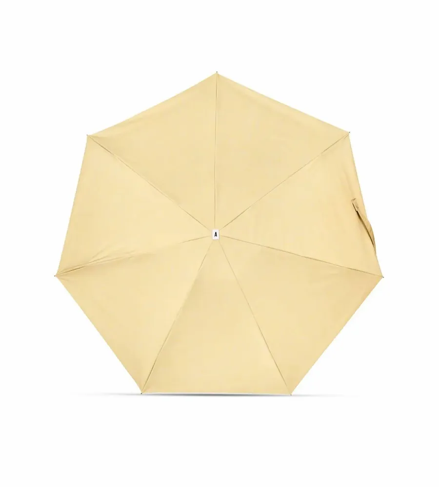 Cosmétiques - Mini parapluie-ombrelle anti-UV double protection – Jaune Lin – LUMEN - ANATOLE