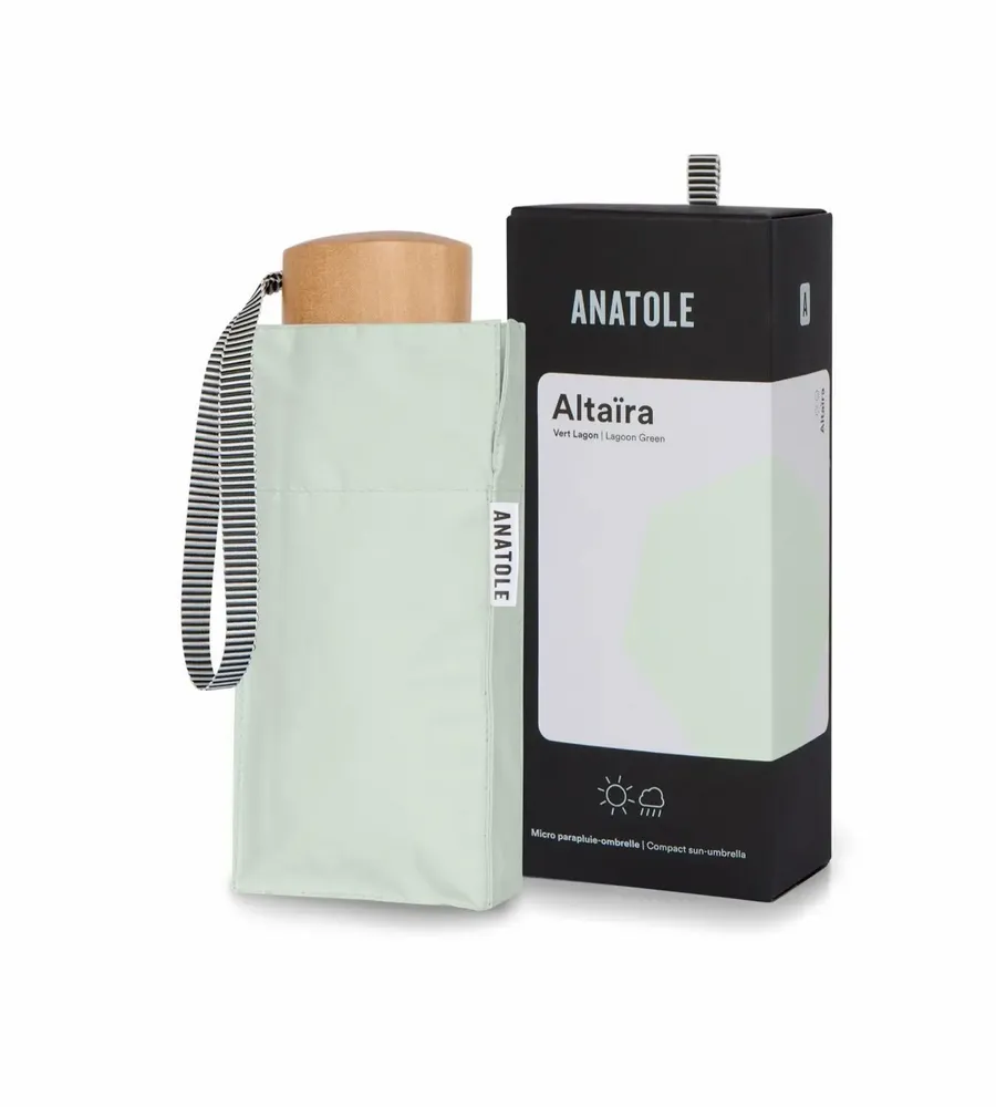 Prêt-à-porter - Mini parapluie-ombrelle anti-UV – Vert Lagon – Altaïra - ANATOLE