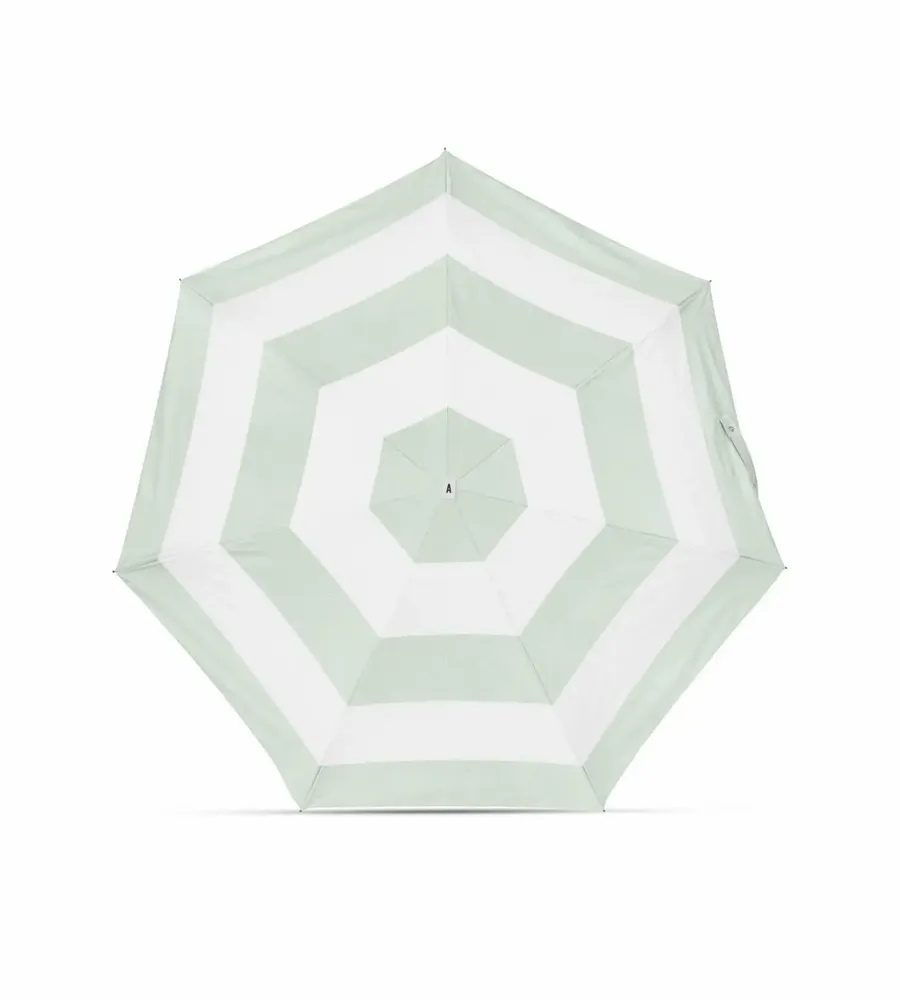 Prêt-à-porter - Mini parapluie-ombrelle anti-UV - Rayures Vert Lagon - Véga - ANATOLE
