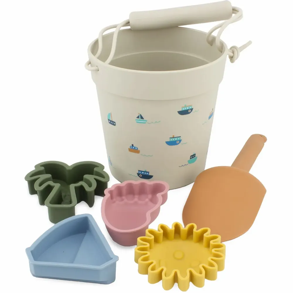 Children's bathtime - SILICONE: BEACH BUCKET - THE SEA - ULYSSE COULEURS D'ENFANCE