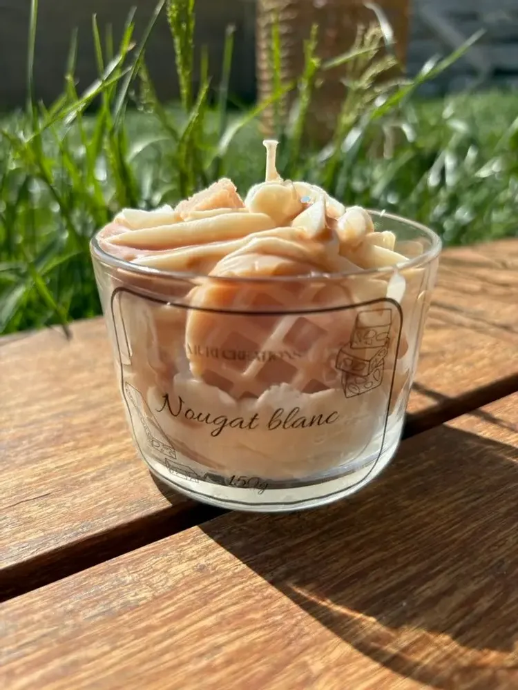 Cadeaux - Bougie parfumée Nougat Blanc - MURI CREATIONS