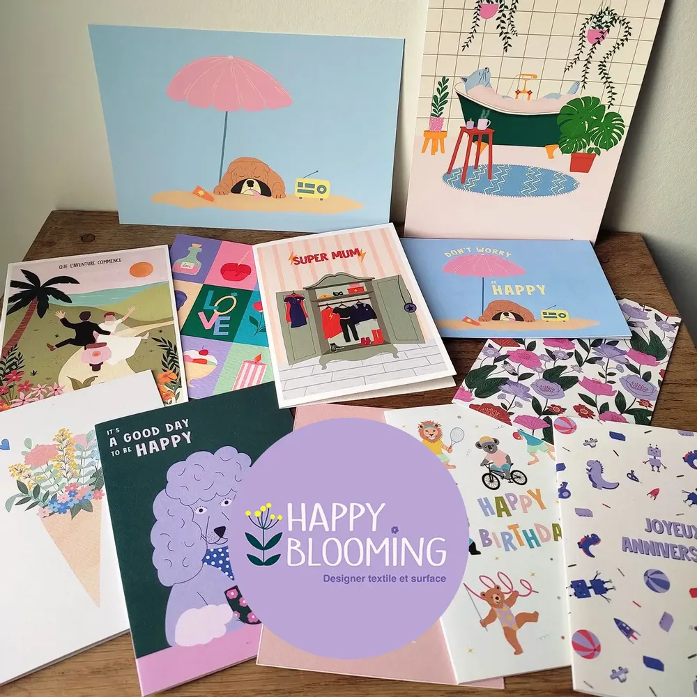 Carterie - Illustrations - HAPPY BLOOMING