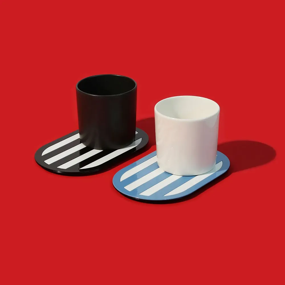 Tea and coffee accessories - Line Coasters – Graphic Simplicity in Form - ISUWA
