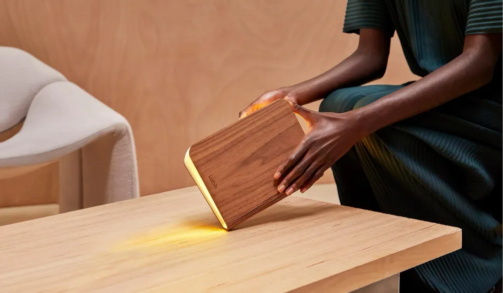 Lampes sans fil - Lampe de lecture Lito Classic en noyer - LUMIO