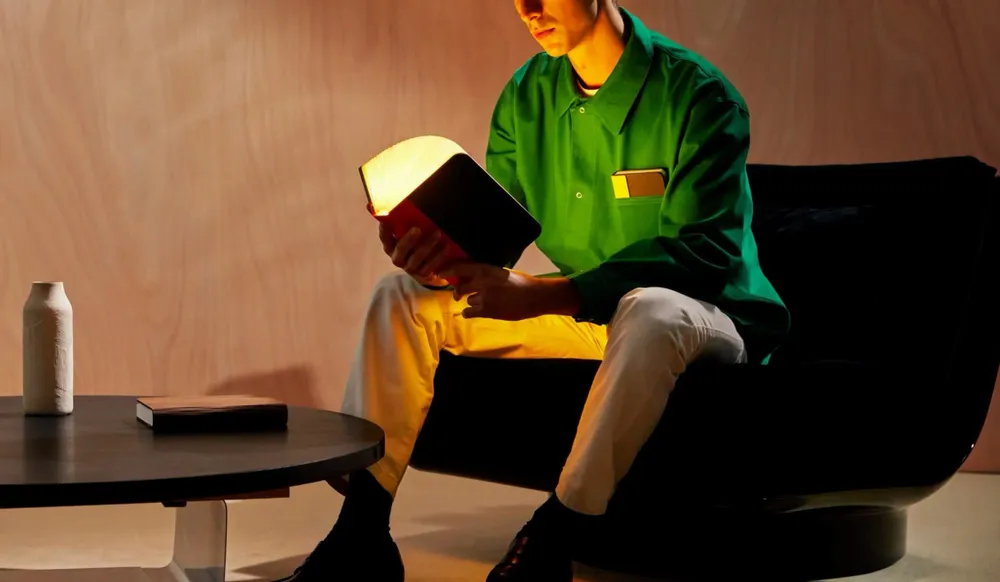 Lampes sans fil - Lampe de lecture Lito Classic en noyer - LUMIO