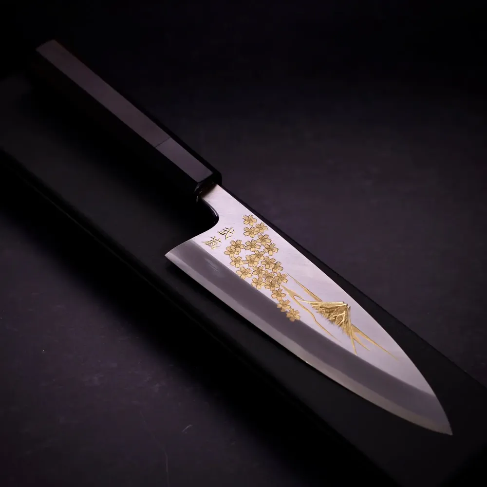 Couteaux - Couteau Chōkin: Une Lame forgée avec de l'or - MUSASHI JAPAN