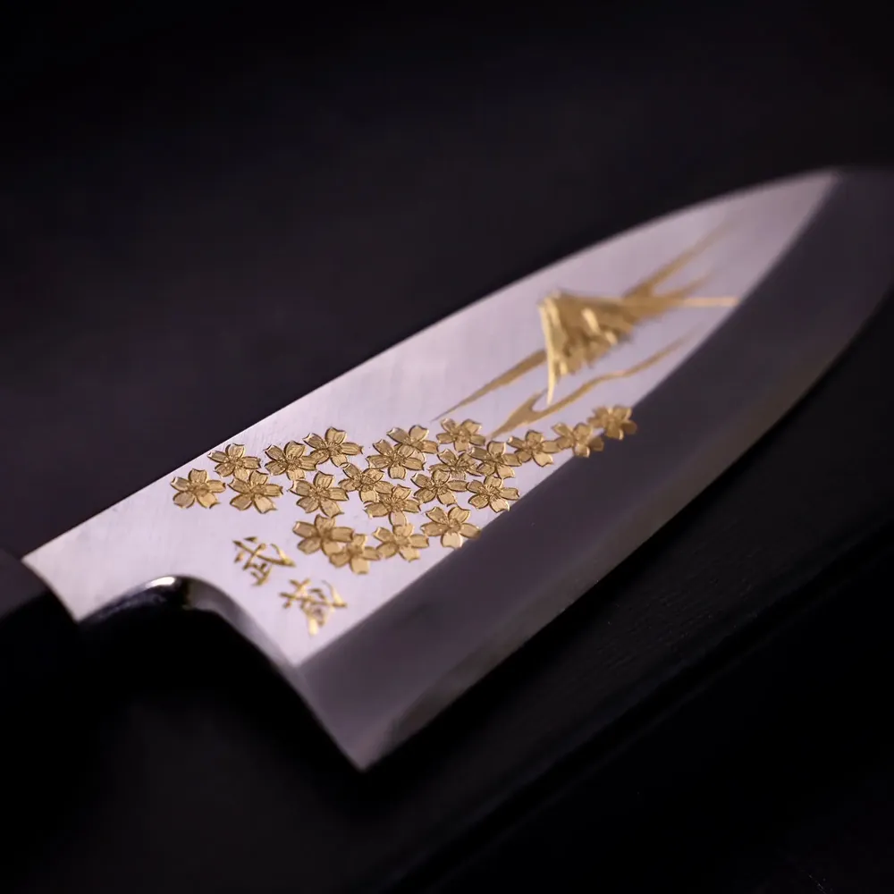 Couteaux - Couteau Chōkin: Une Lame forgée avec de l'or - MUSASHI JAPAN