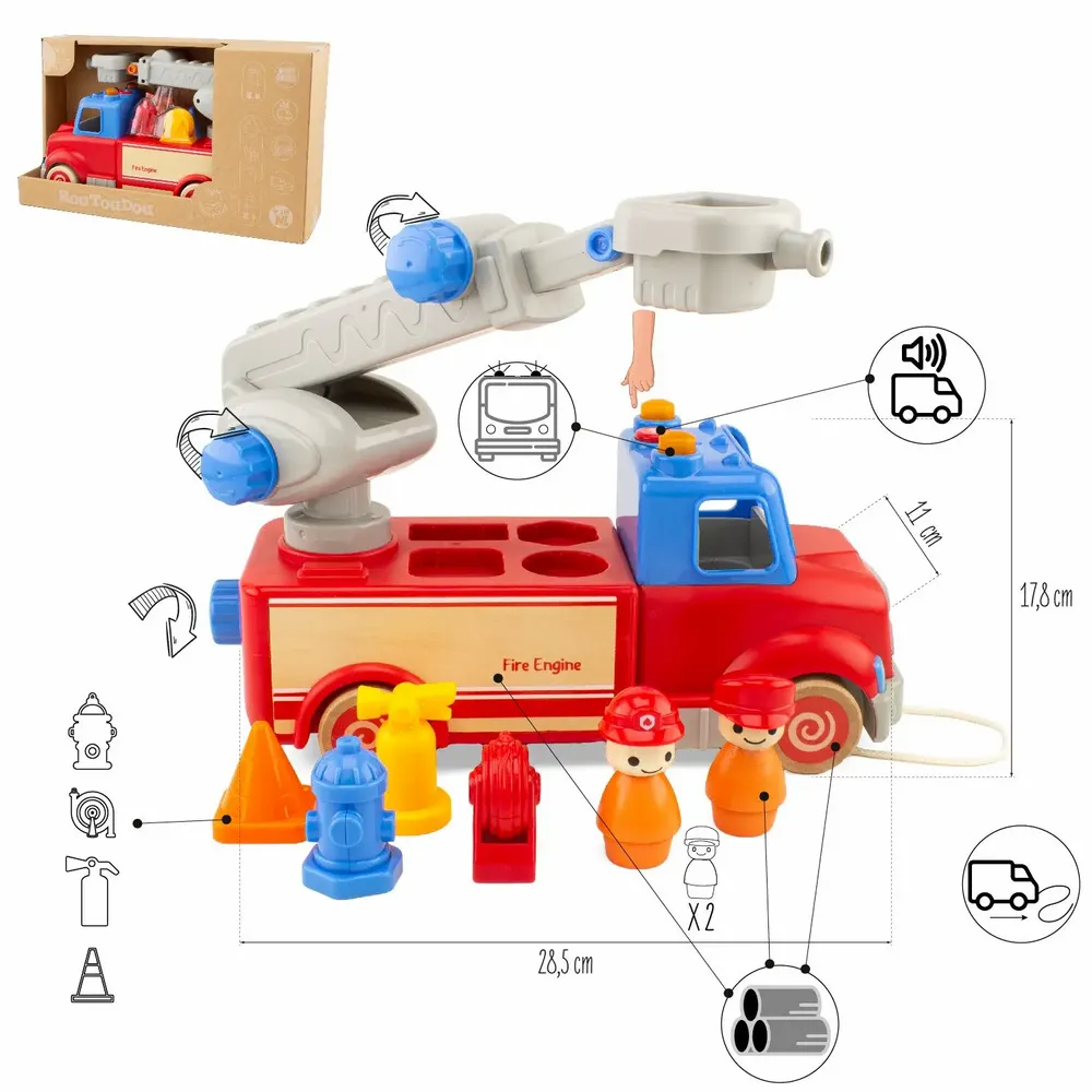 Toys - ROUTOUDOU: FIRE ENGINE - ULYSSE COULEURS D'ENFANCE