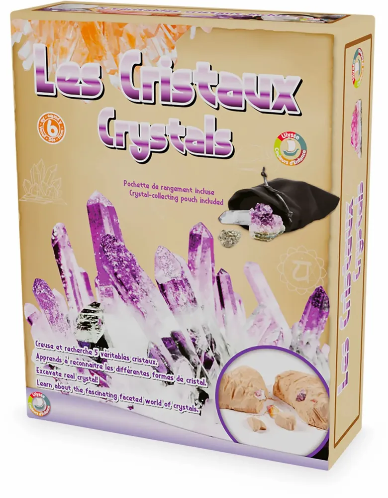 Children's arts and crafts - EXCAVATION KIT: CRYSTAL - ULYSSE COULEURS D'ENFANCE