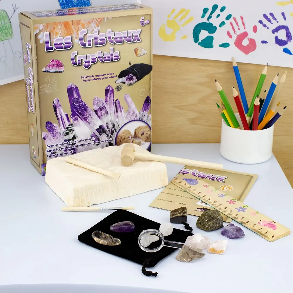 Children's arts and crafts - EXCAVATION KIT: CRYSTAL - ULYSSE COULEURS D'ENFANCE