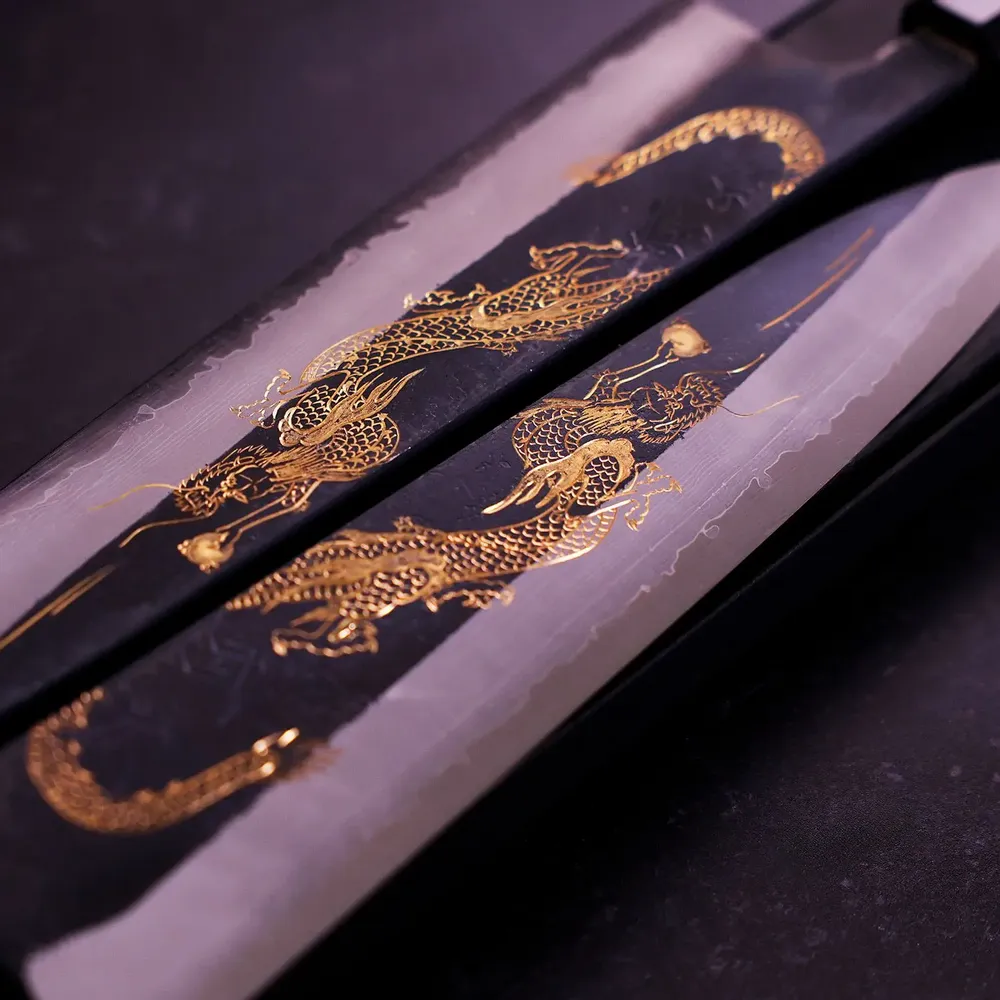 Couteaux - Couteau Chōkin: Une Lame forgée avec de l'or - MUSASHI JAPAN
