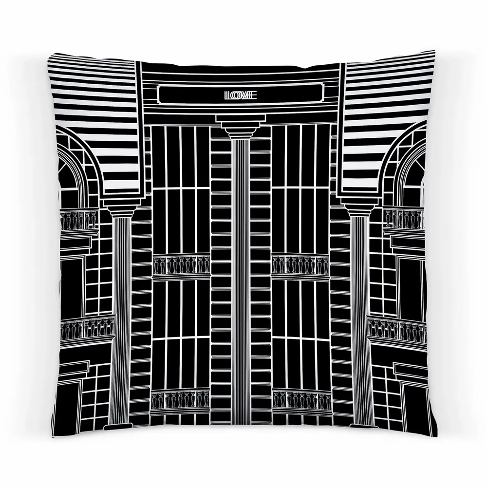 Coussins textile - COUSSIN BUILD TOP B/W - LOVE BY MILSHTEIN