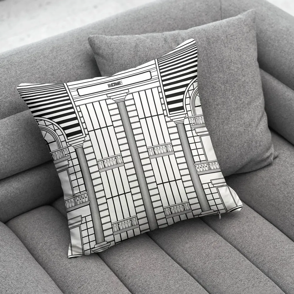 Coussins textile - COUSSIN BUILD TOP B/W - LOVE BY MILSHTEIN
