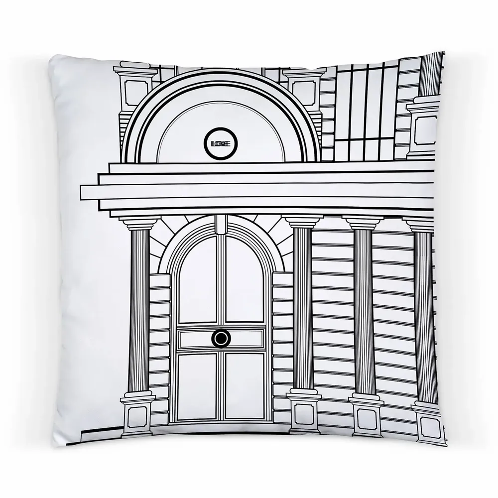 Coussins textile - COUSSIN BUILD SIDE B/W - LOVE BY MILSHTEIN