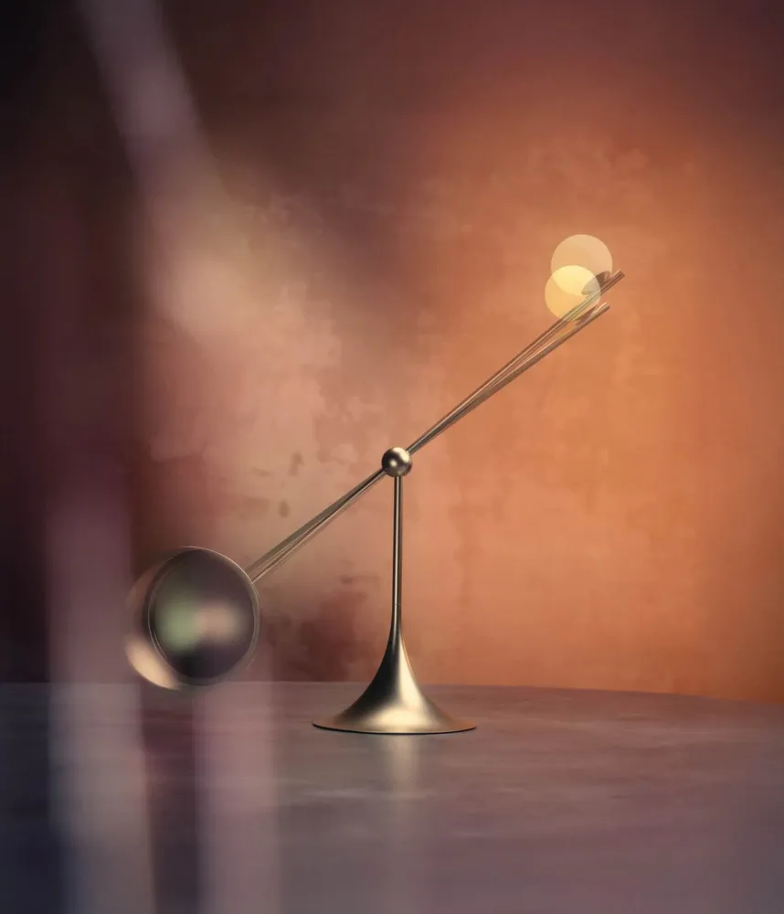 Desk lamps - Ovo Desk Lamp Silver - LUMIO