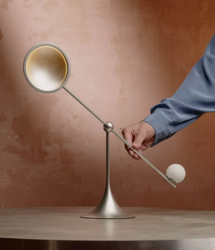 Desk lamps - Ovo Desk Lamp Silver - LUMIO