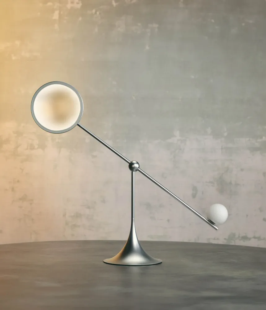 Desk lamps - Ovo Desk Lamp Silver - LUMIO
